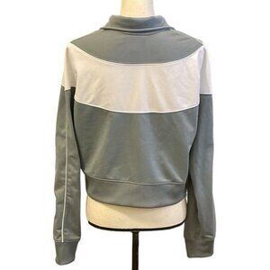 Nike Womens Sportwear Heritage Track Jacket Size L Cool Gray